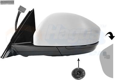 Van Wezel 7719825 - Зовнішнє дзеркало autocars.com.ua