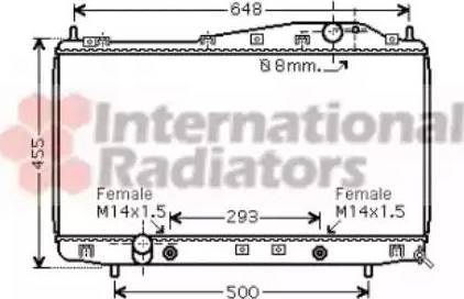 Van Wezel 81002055 - Радіатор, охолодження двигуна autocars.com.ua