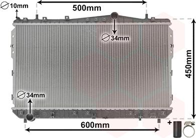 Van Wezel 81002073 - Радіатор, охолодження двигуна autocars.com.ua