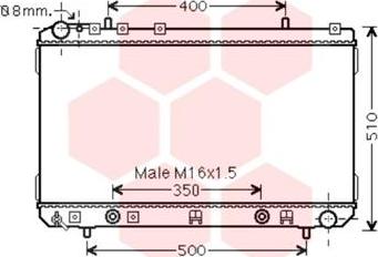 Van Wezel 81002107 - Радиатор, охлаждение двигателя avtokuzovplus.com.ua