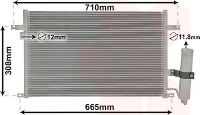 Van Wezel 81005056 - Конденсатор кондиционера avtokuzovplus.com.ua