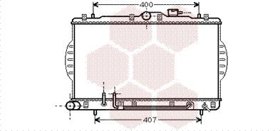 Van Wezel 82002034 - Радіатор, охолодження двигуна autocars.com.ua