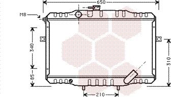 Van Wezel 82002068 - Радіатор, охолодження двигуна autocars.com.ua