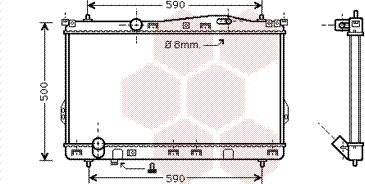 Van Wezel 82002077 - Радиатор, охлаждение двигателя avtokuzovplus.com.ua