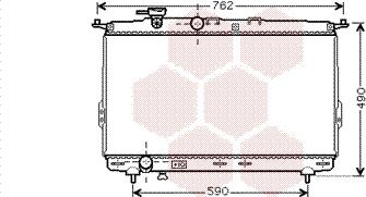 Van Wezel 82002106 - Радіатор, охолодження двигуна autocars.com.ua