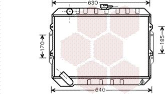 Van Wezel 82002133 - Радиатор, охлаждение двигателя avtokuzovplus.com.ua