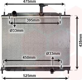 Van Wezel 82002170 - Радиатор, охлаждение двигателя avtokuzovplus.com.ua