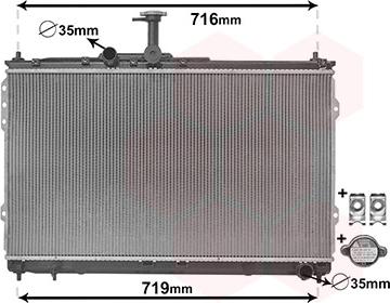 Van Wezel 82002418 - Радиатор, охлаждение двигателя avtokuzovplus.com.ua