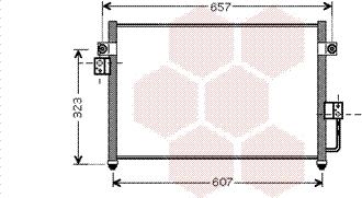 Van Wezel 82005134 - Конденсатор кондиционера avtokuzovplus.com.ua