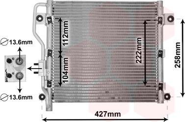 Van Wezel 82005376 - Конденсатор, кондиціонер autocars.com.ua