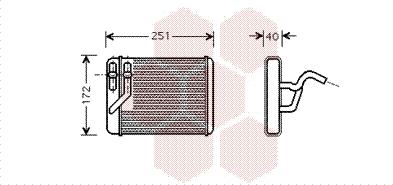 Van Wezel 82006120 - Теплообменник, отопление салона avtokuzovplus.com.ua