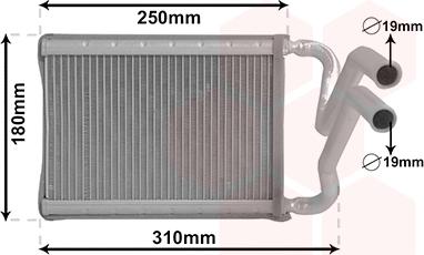 Van Wezel 82006437 - Теплообменник, отопление салона avtokuzovplus.com.ua