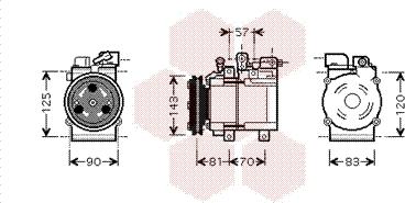 Van Wezel 8200K139 - Компресор, кондиціонер autocars.com.ua