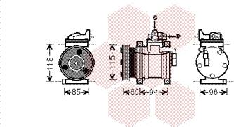 Van Wezel 8200K217 - Компрессор кондиционера autodnr.net