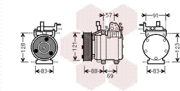 Van Wezel 8200K258 - Компресор, кондиціонер autocars.com.ua