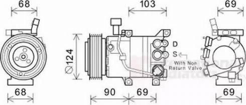 Van Wezel 8200K421 - Компресор, кондиціонер autocars.com.ua