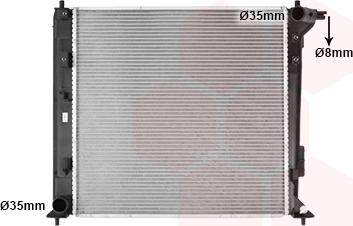 Van Wezel 82012742 - Радіатор, охолодження двигуна autocars.com.ua