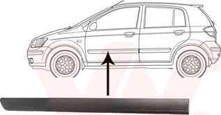 Van Wezel 8252423 - Облицювання / захисна накладка, двері autocars.com.ua