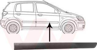 Van Wezel 8252424 - Облицювання / захисна накладка, двері autocars.com.ua