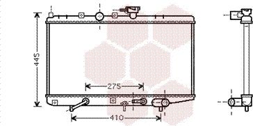 Van Wezel 83002034 - Радіатор, охолодження двигуна autocars.com.ua