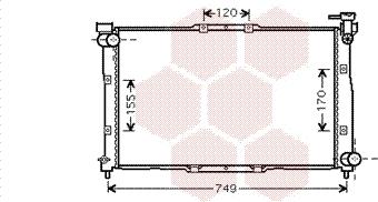 Van Wezel 83002039 - Радиатор, охлаждение двигателя avtokuzovplus.com.ua