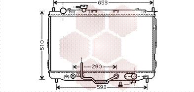 Van Wezel 83002096 - Радіатор, охолодження двигуна autocars.com.ua