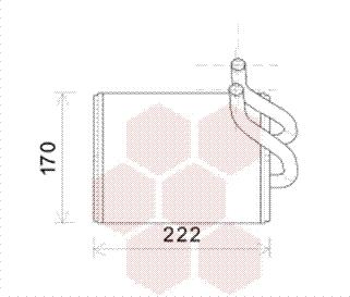 Van Wezel 83006170 - Теплообмінник, опалення салону autocars.com.ua