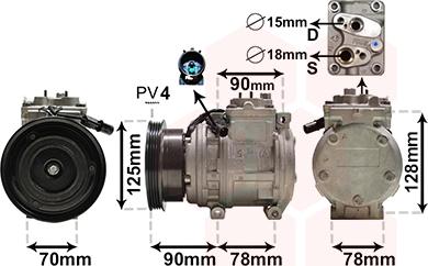 Van Wezel 8300K178 - Компресор, кондиціонер autocars.com.ua