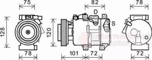 Van Wezel 8300K218 - Компресор, кондиціонер autocars.com.ua