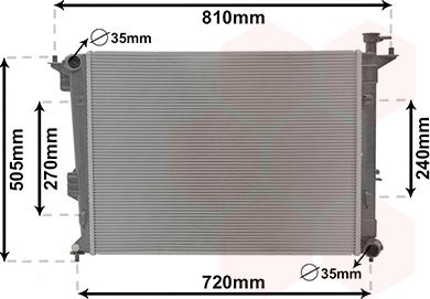 Van Wezel 83012709 - Радіатор, охолодження двигуна autocars.com.ua