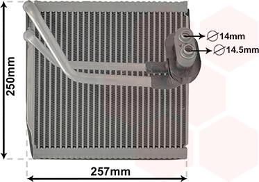 Van Wezel 8301V701 - Испаритель, кондиционер avtokuzovplus.com.ua