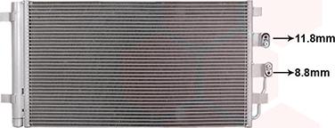 Van Wezel 88015700 - Конденсатор, кондиціонер autocars.com.ua