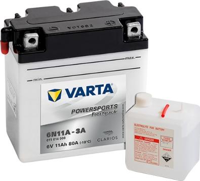 Varta 011014008I314 - Стартерная аккумуляторная батарея, АКБ autodnr.net