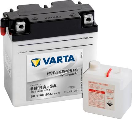 Varta 012014008A514 - Стартерная аккумуляторная батарея, АКБ autodnr.net