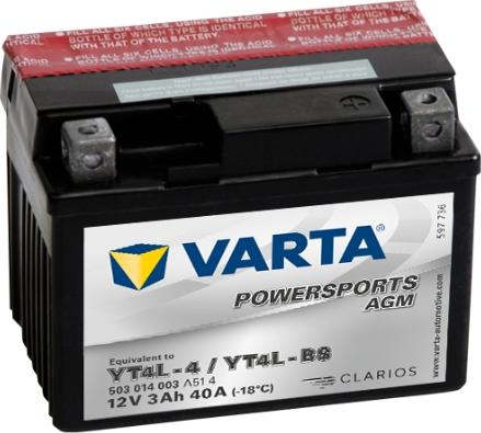 Varta 503014003A514 - Стартерная аккумуляторная батарея, АКБ autodnr.net