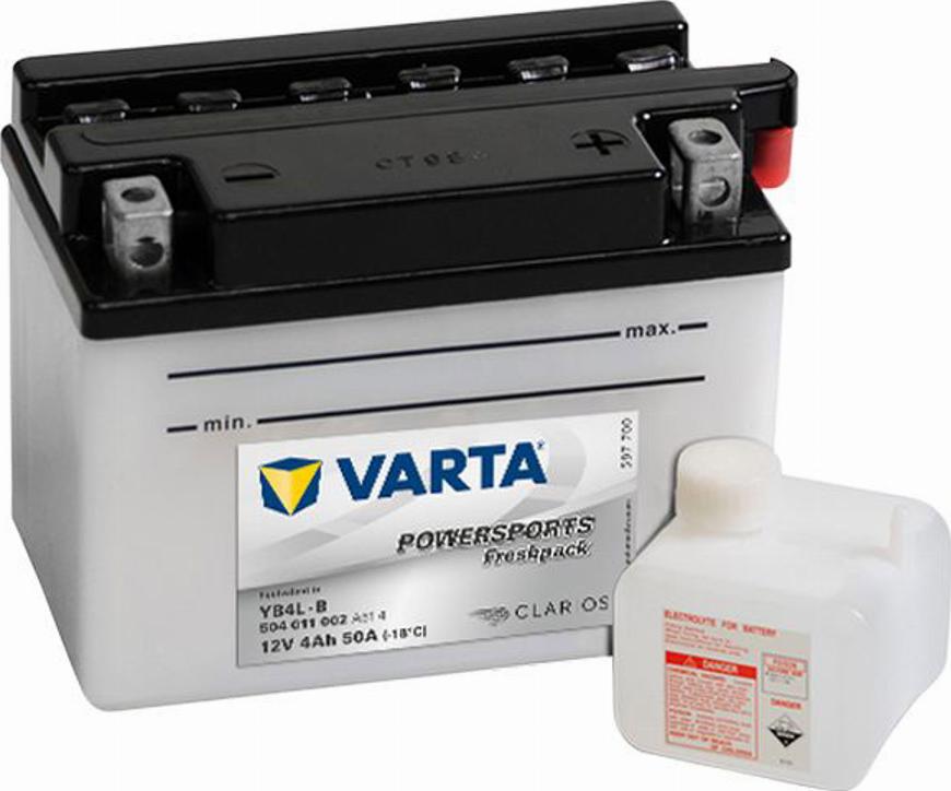 Varta 504011002 - Стартерна акумуляторна батарея, АКБ autocars.com.ua