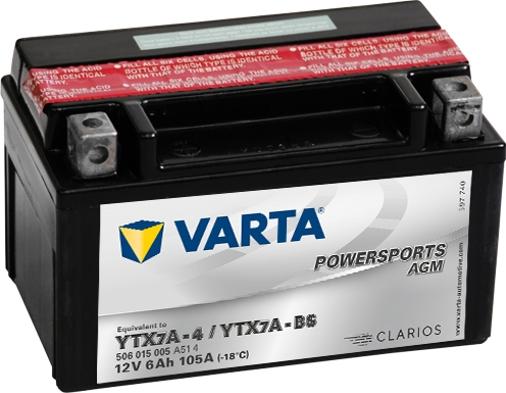 Varta 506015005A514 - Стартерная аккумуляторная батарея, АКБ autodnr.net