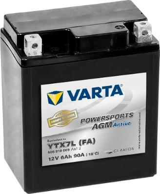 Varta 506919009A512 - Стартерна акумуляторна батарея, АКБ autocars.com.ua