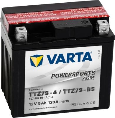 Varta 507902011A514 - Стартерна акумуляторна батарея, АКБ autocars.com.ua