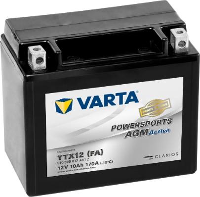 Varta 510909017A512 - Стартерная аккумуляторная батарея, АКБ autodnr.net