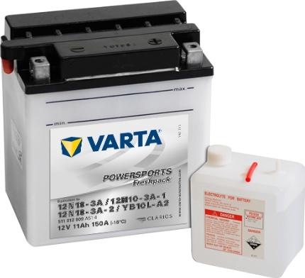 Varta 511012009A514 - Стартерная аккумуляторная батарея, АКБ autodnr.net