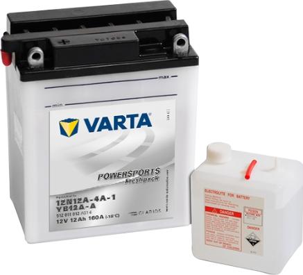 Varta 512011012A514 - Стартерная аккумуляторная батарея, АКБ autodnr.net
