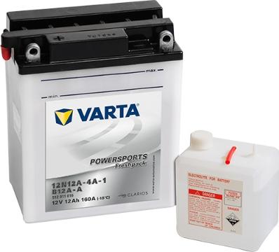 Varta 512011016I314 - Стартерна акумуляторна батарея, АКБ autocars.com.ua