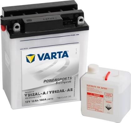 Varta 512013012A514 - Стартерная аккумуляторная батарея, АКБ autodnr.net