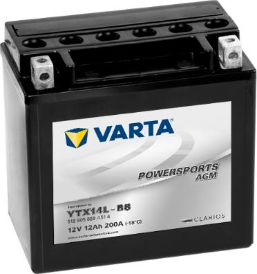 Varta 512905020A514 - Стартерна акумуляторна батарея, АКБ autocars.com.ua