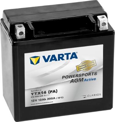 Varta 512909020A512 - Стартерна акумуляторна батарея, АКБ autocars.com.ua