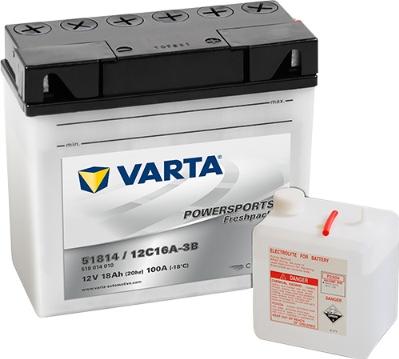 Varta 518014010I314 - Стартерная аккумуляторная батарея, АКБ avtokuzovplus.com.ua