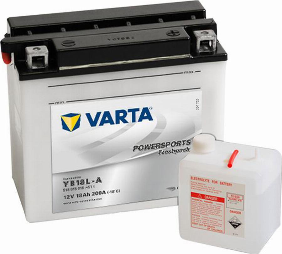 Varta 518015018 - Стартерна акумуляторна батарея, АКБ autocars.com.ua