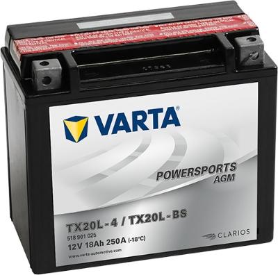 Varta 518901025I314 - Стартерная аккумуляторная батарея, АКБ avtokuzovplus.com.ua