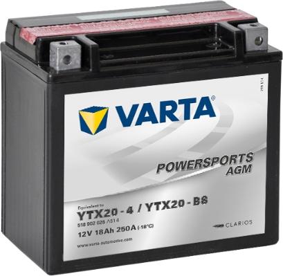Varta 518902026A514 - Стартерна акумуляторна батарея, АКБ autocars.com.ua